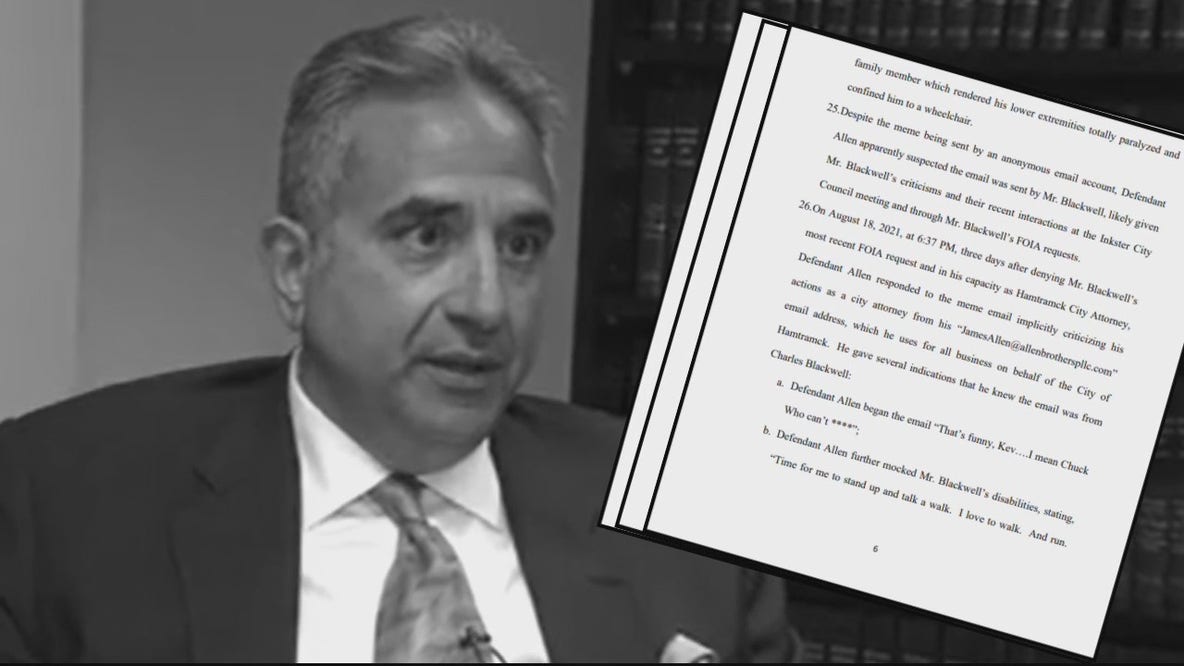 Hamtramck city attorney sued for mocking disabled activist