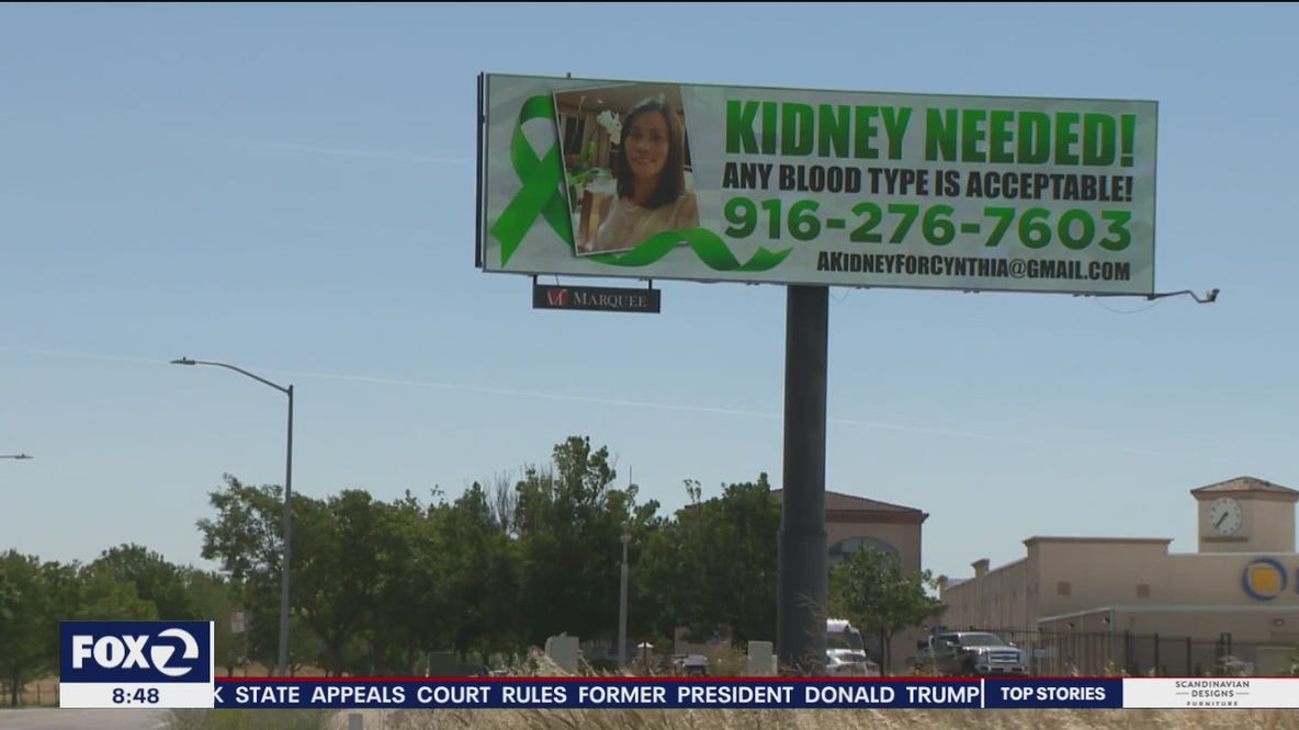 Woman launches billboard campaign to find a kidney donor