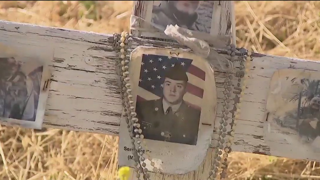 4,000 crosses line Lafayette hillside in honor of fallen heroes