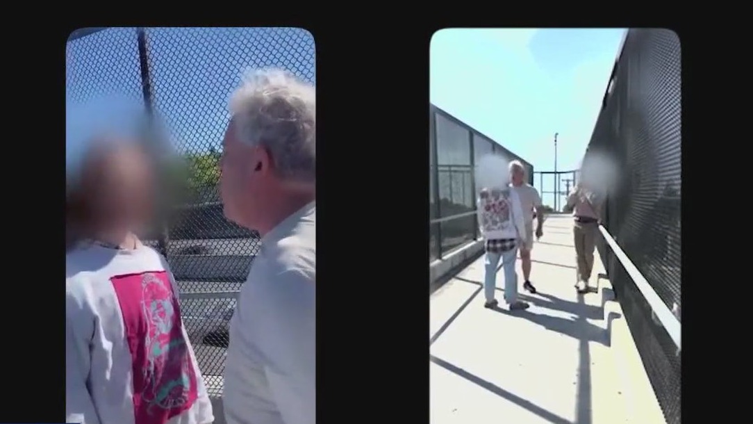 Pro-Palestine advocates confronted while hanging banners on Peninsula overpass