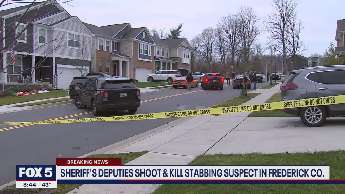 Sheriff's deputies shoot, kill man suspected of stabbing father to death in Frederick