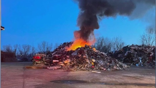 Fond du Lac recycling center fire, no injuries reported