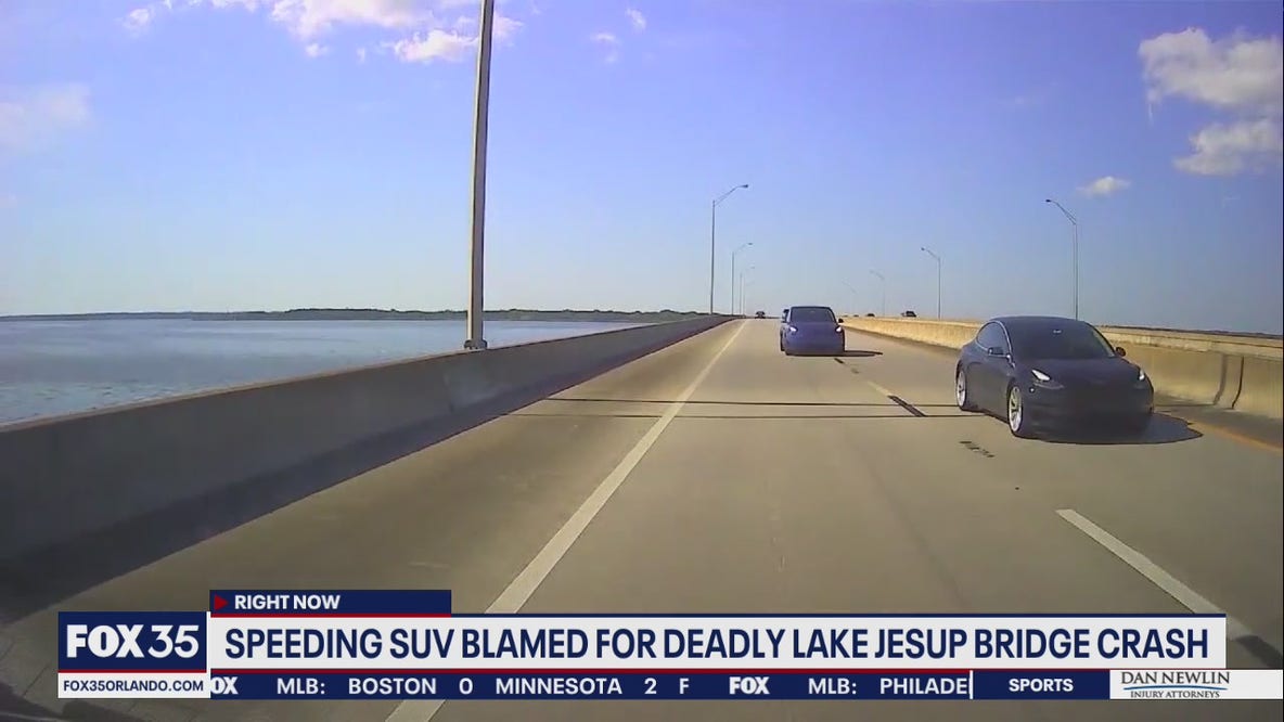 Speeding SUV blamed for deadly Lake Jesup bridge crash