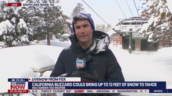 CA blizzard could bring up to 12 feet of snow