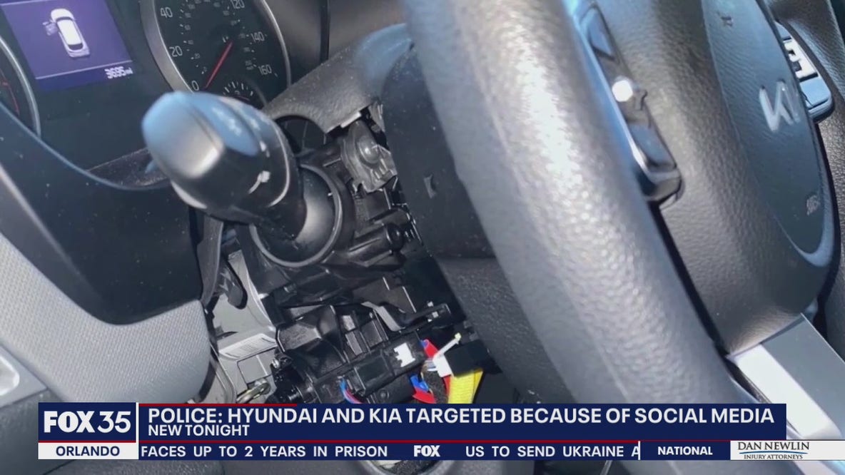 Florida police seeing increase in KIA, Hyundai thefts