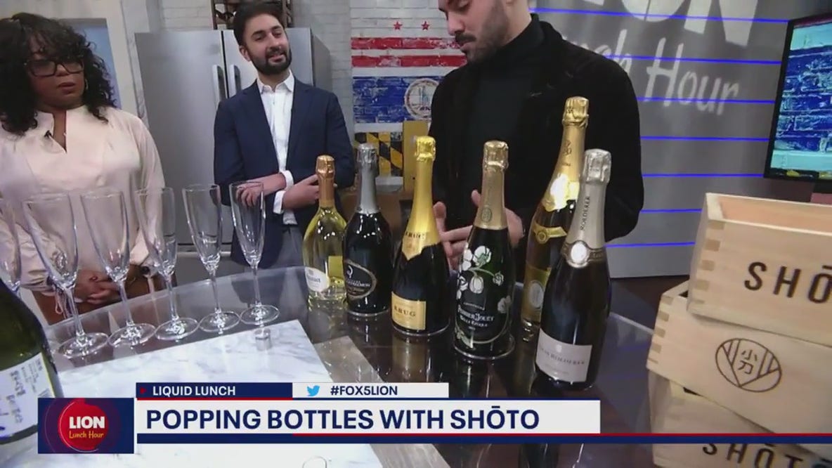 Popping bottles for New Year's Eve with Shōto