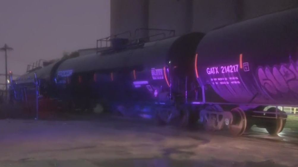 Milwaukee train derailment near Stewart and Hilbert
