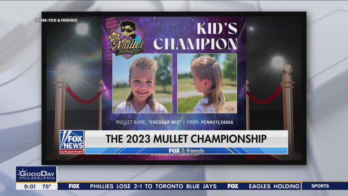 "Cheddar Wiz" Rory Ehrlich wins the Kids Mullet Championship