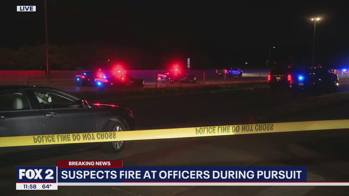 Suspects fire at police during pursuit that ends at Dearborn-Allen Park border