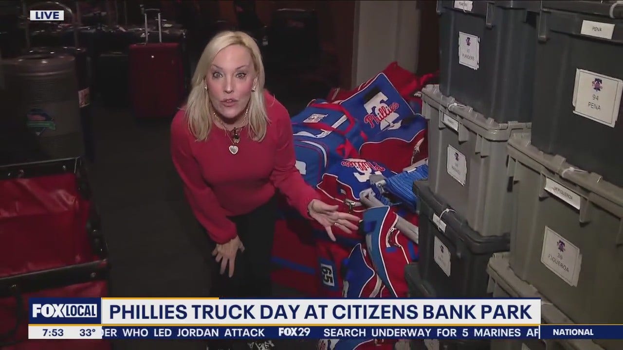 Truck Day 2024 Phillies pack trailers for journey down to spring training FOX 29 Philadelphia