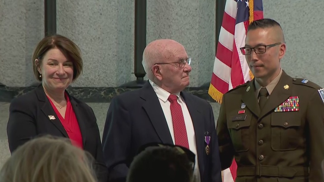 MN veteran gets Purple Heart 73 years after Korean War [RAW]
