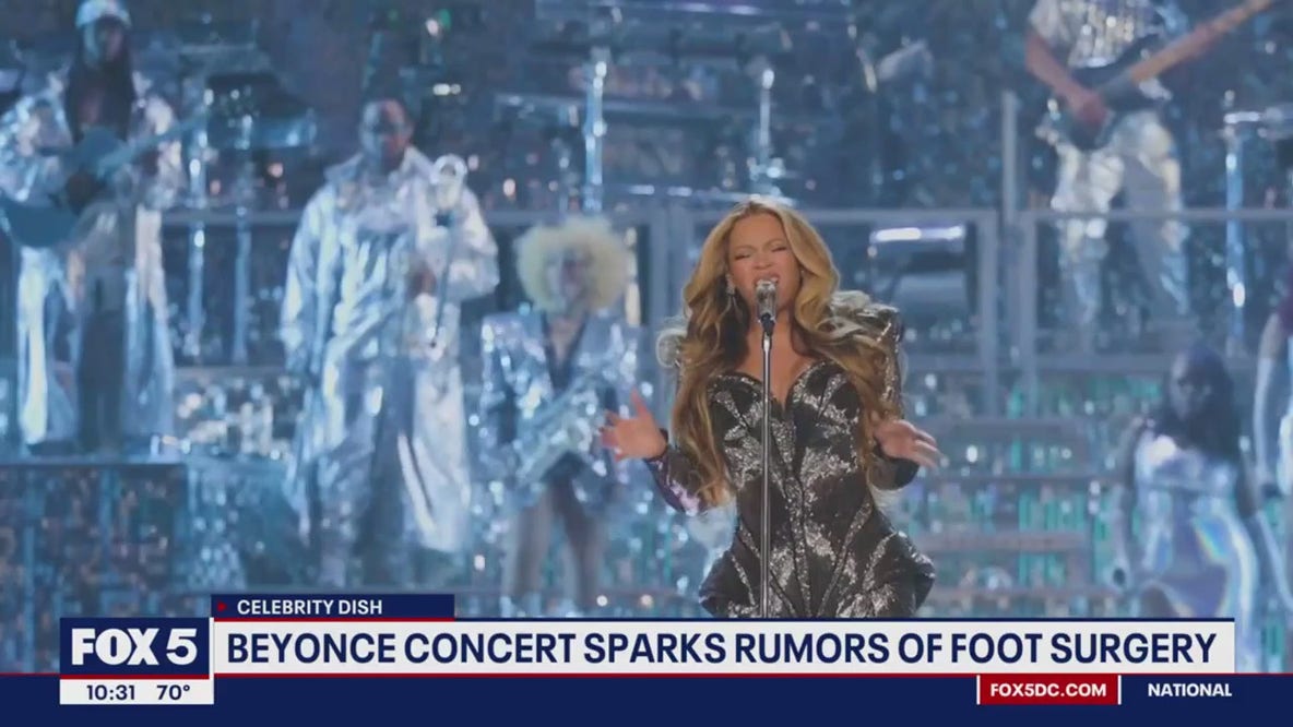 Beyonce concert sparks rumors of foot surgery
