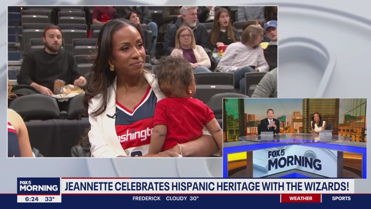 Washington Wizards host Jeannette Reyes and baby Bella!