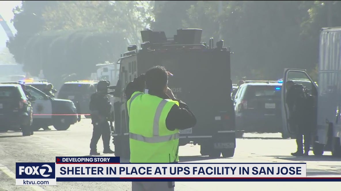 Man with rifle thought to be barricaded in RV near UPS center in San Jose