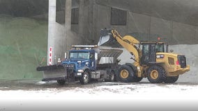 Time-lapse: Salt trucks loading up at St. Paul Public Works