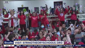 Over 800 students cheer on the Phillies at the Philadelphia Performing Arts School