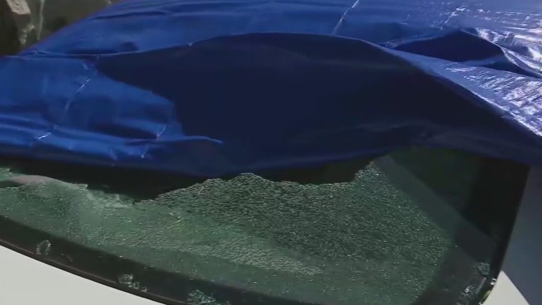 Cleanup begins after severe hail damage in Marble Falls