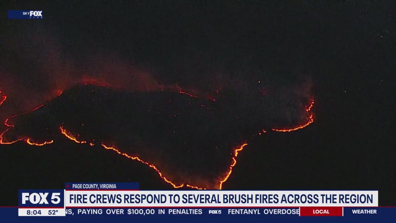 Brush fire breaks out in Page County, Virginia FOX 5 DC