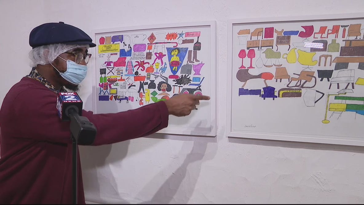 Works of art from artists with developmental disabilities on display in Detroit