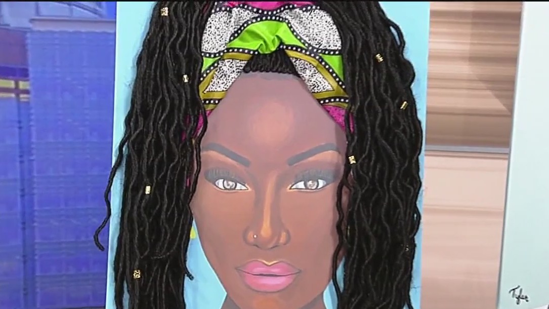 Artist tells story of Black hair positivity