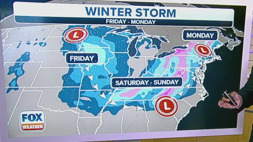 FOX Weather tracking winter storm set to hit Midwest to Deep South