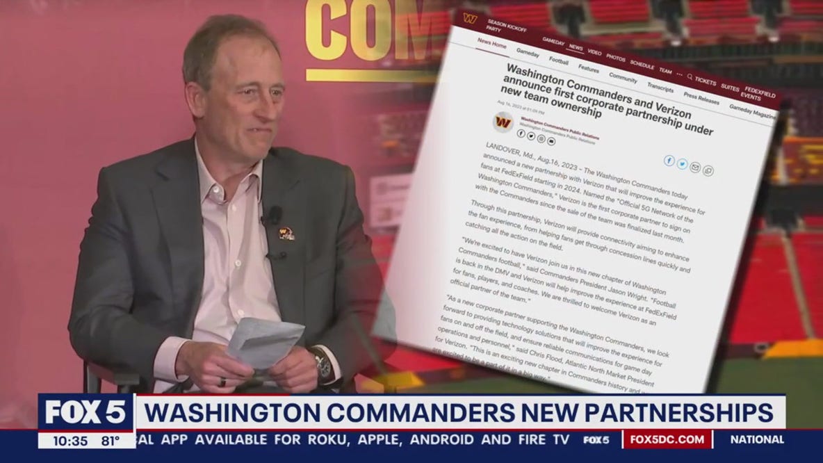 Washington Commanders announce new partnerships