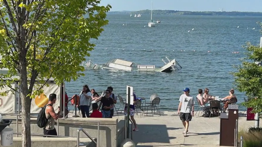 Pier collapse at University of Wisconsin