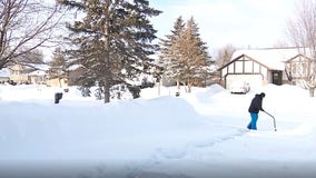 Time-lapse: Shoveling after round 1 in Apple Valley