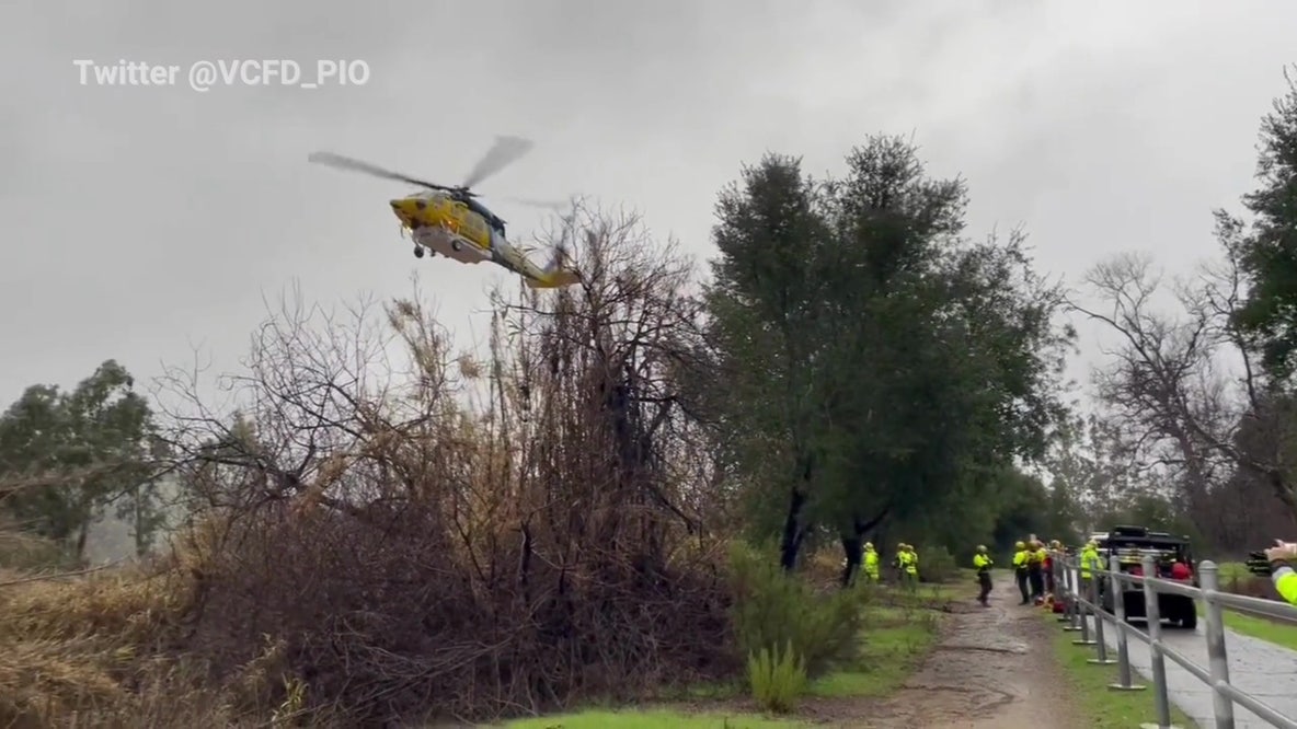 Ventura resident trapped overnight rescued from river