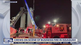 Crews on scene of business fire in Issaquah