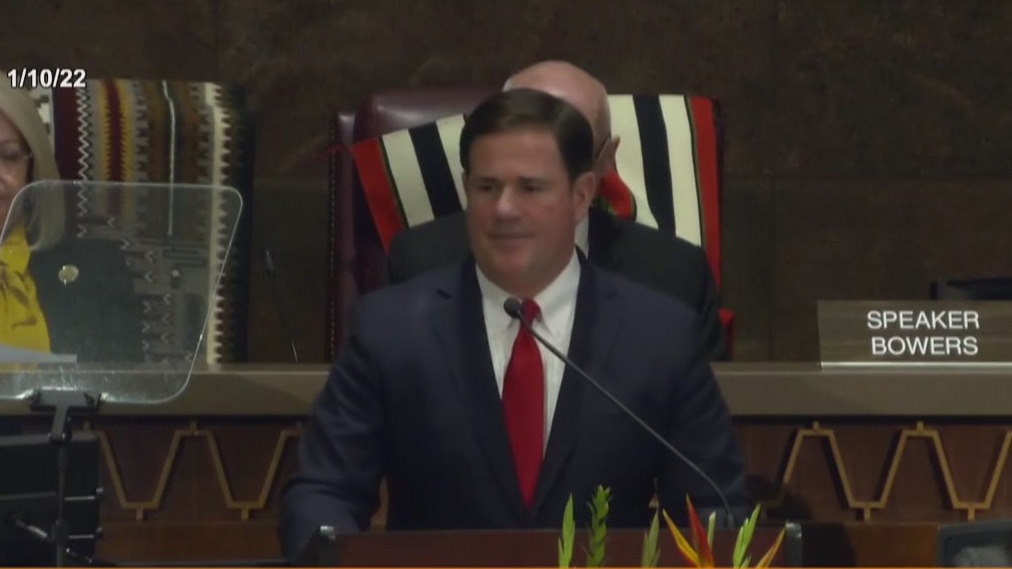 Governor Ducey talks about water plans during his final state of the state speech