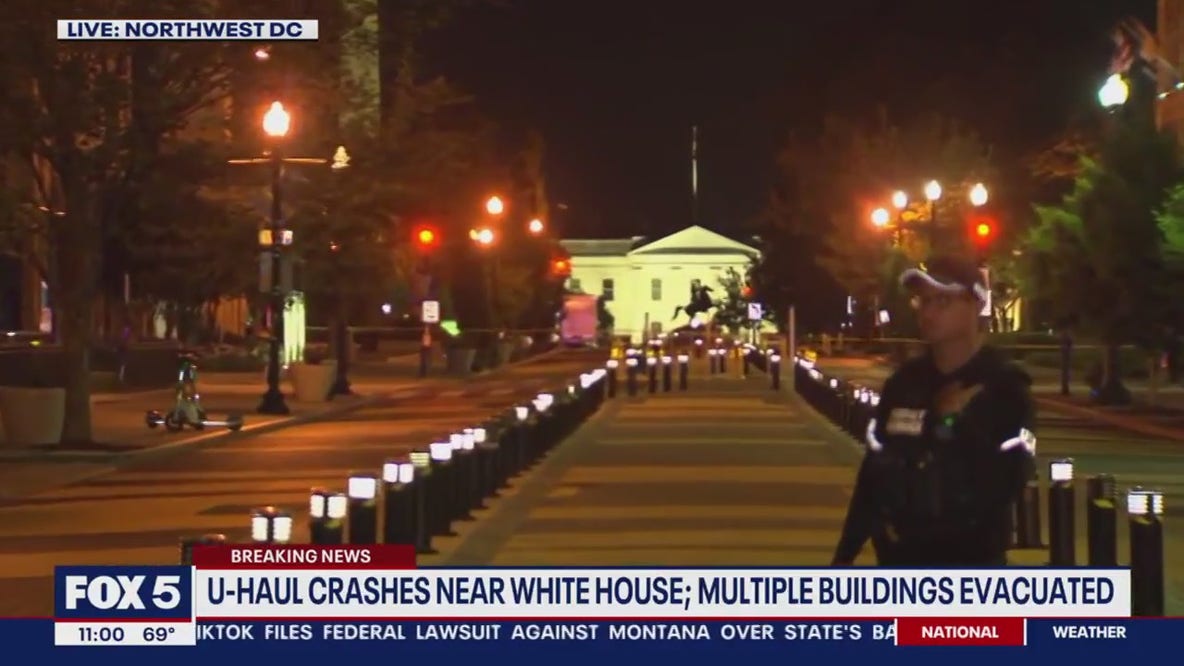 U-Haul crashes near White House; Multiple buildings evacuated