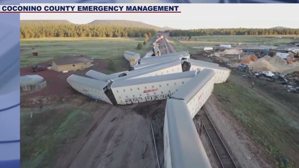 Train derails in Coconino County