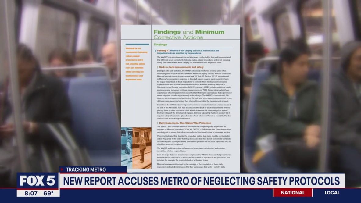 New report accuses Metro of neglecting safety protocols
