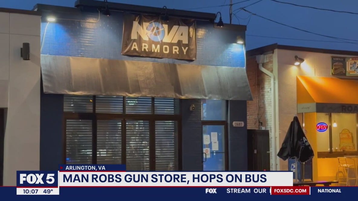 Man robs Arlington gun store; attempts to escape on Metrobus