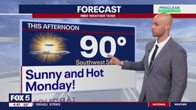 FOX 5 Weather forecast for Monday, April 29