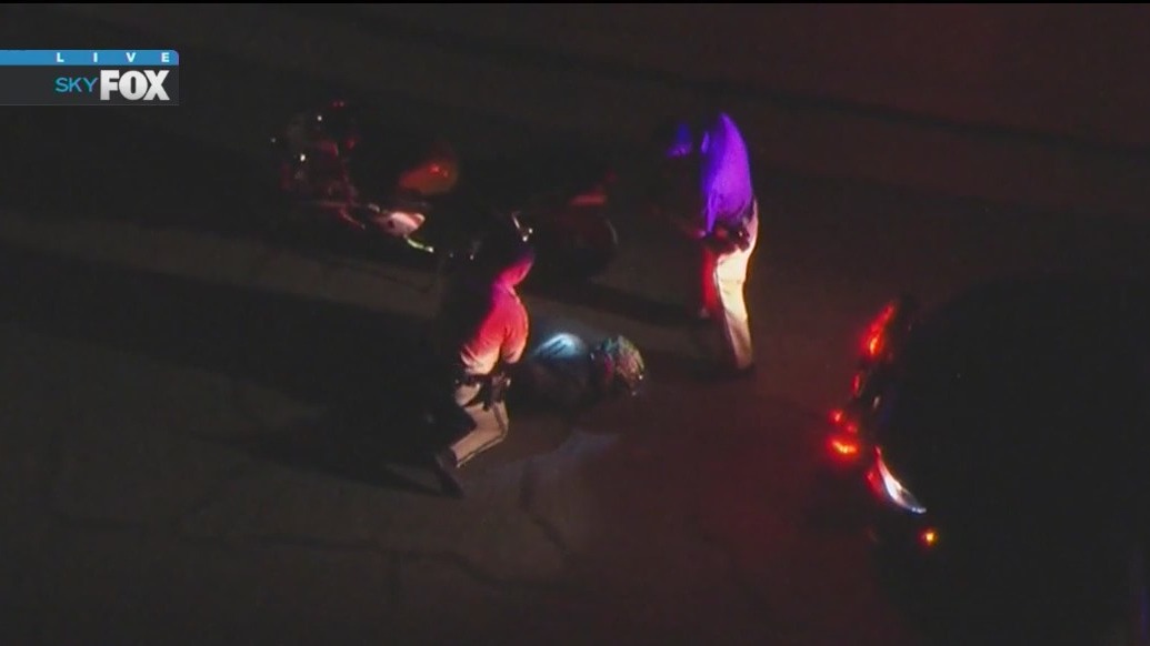 Motorcycle chase: Driver gives up in Ontario