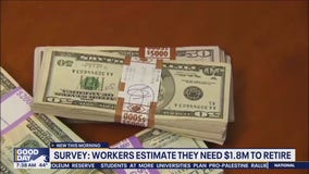 Survey: Workers estimate they need $1.8M to retire
