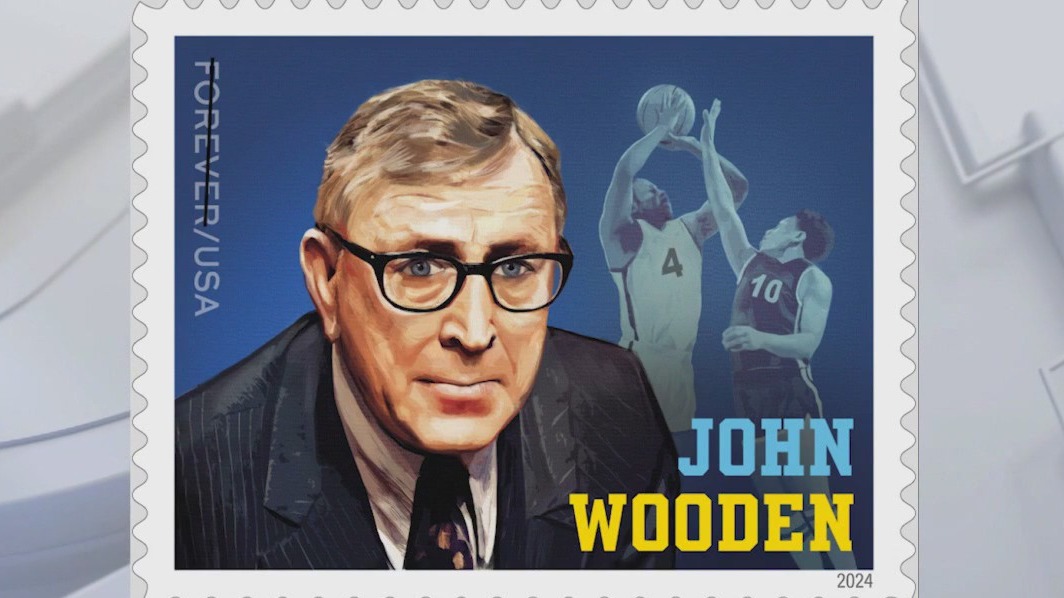 USPS to print John Wooden stamps in 2024