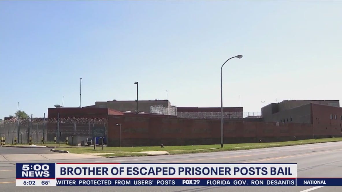 Brother of recaptured Philadelphia inmate posts bail on charges related to prison escape