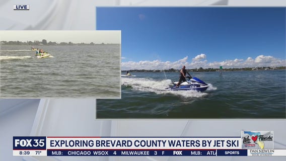 Exploring Brevard County waters by jet ski