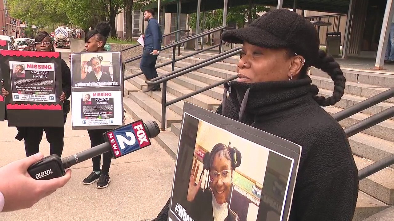 Family, loved ones of Na'Ziyah Harris hold protest over missing 13-year-old