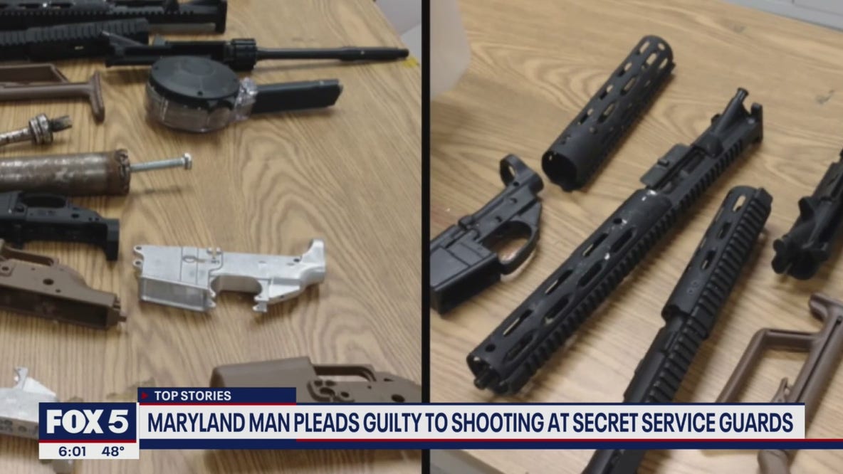 Maryland man admits to using ghost gun to shoot at Secret Service security guards