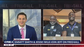 Emmitt Smith and Jesse Iwuji discuss new NASCAR team with Jeff Kolb