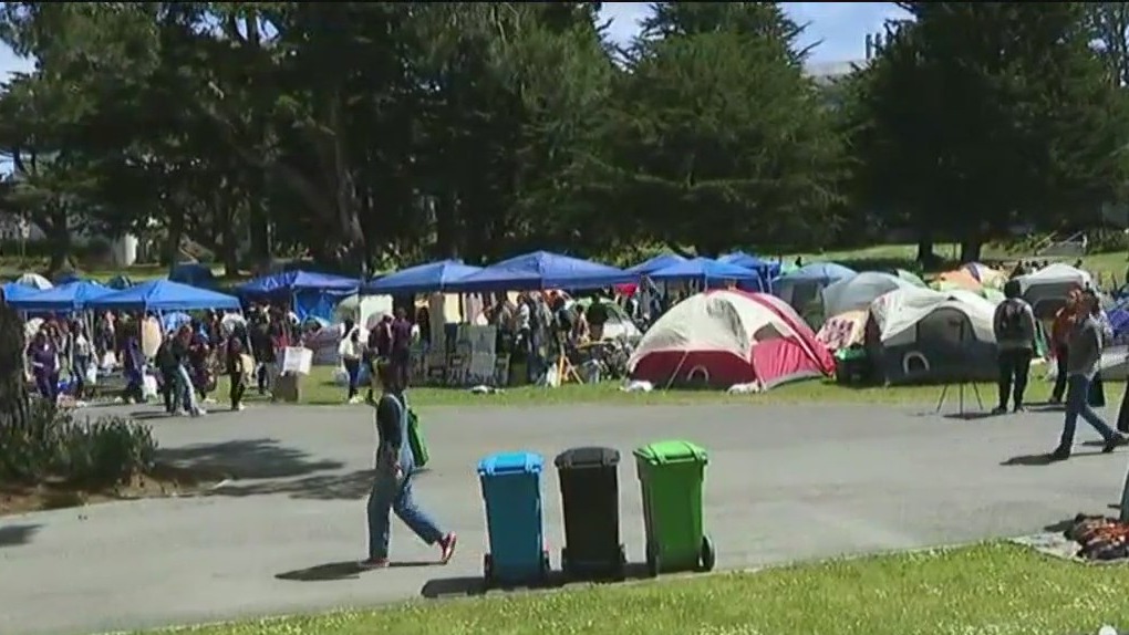 SF State protesters meet with university president over Gaza, tents