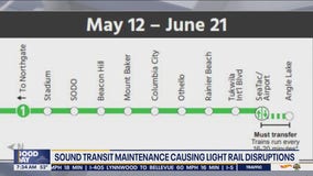 Sound Transit maintenance causing light rail disruptions