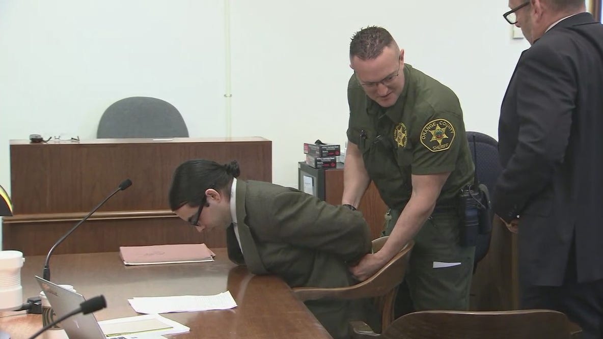 Marcus Eriz sentenced, handcuffed
