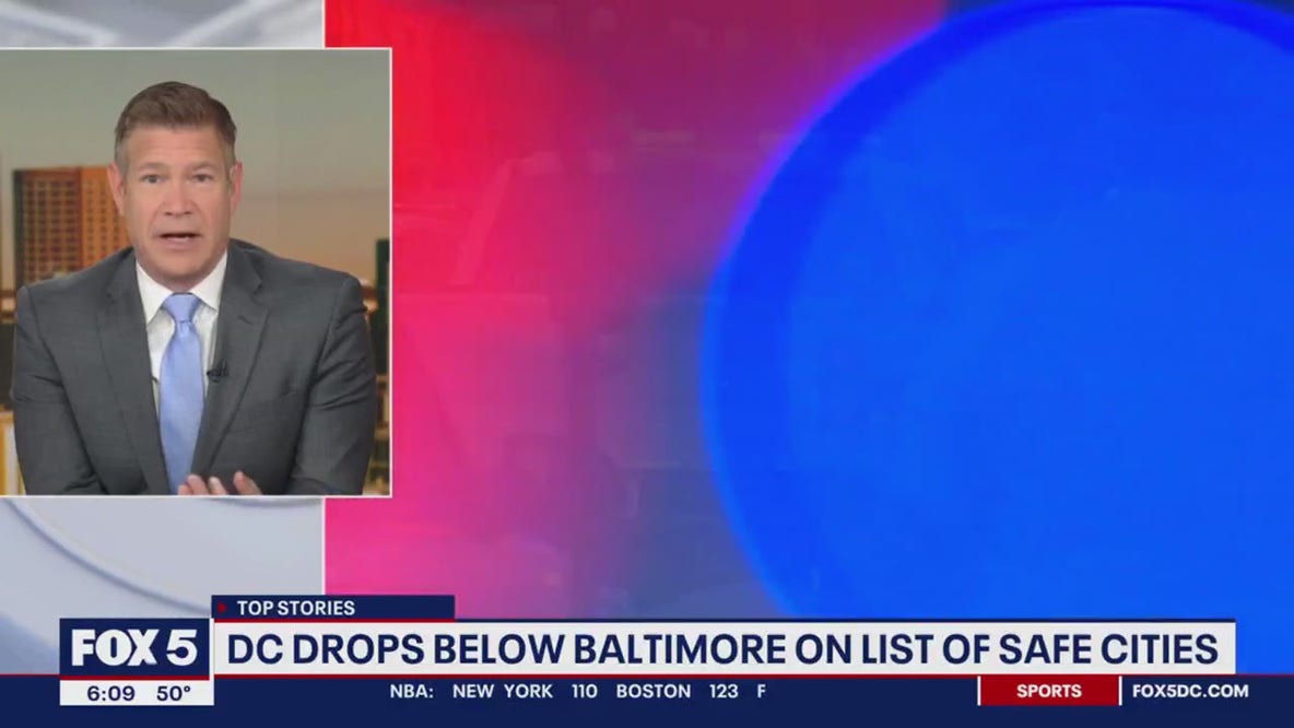 DC drops below Baltimore on 2023 list of safest US cities