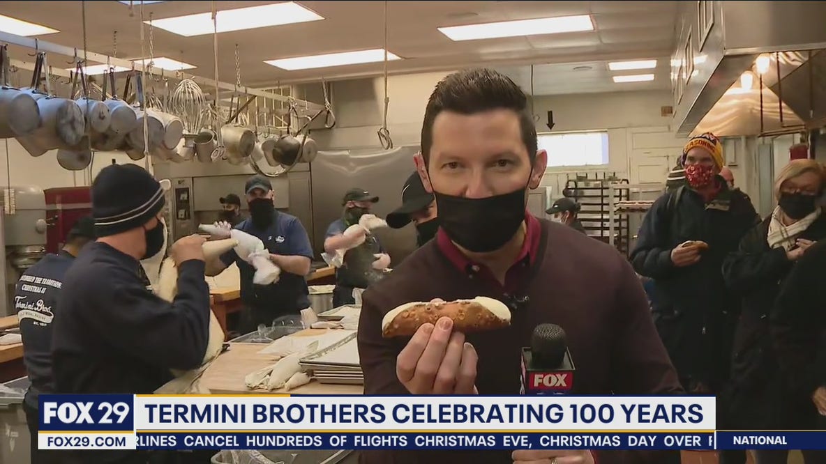 Termini Brothers Bakery serves up hundreds of cannolis on Christmas Eve
