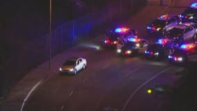 Standoff underway involving car chase suspect in San Gabriel Valley
